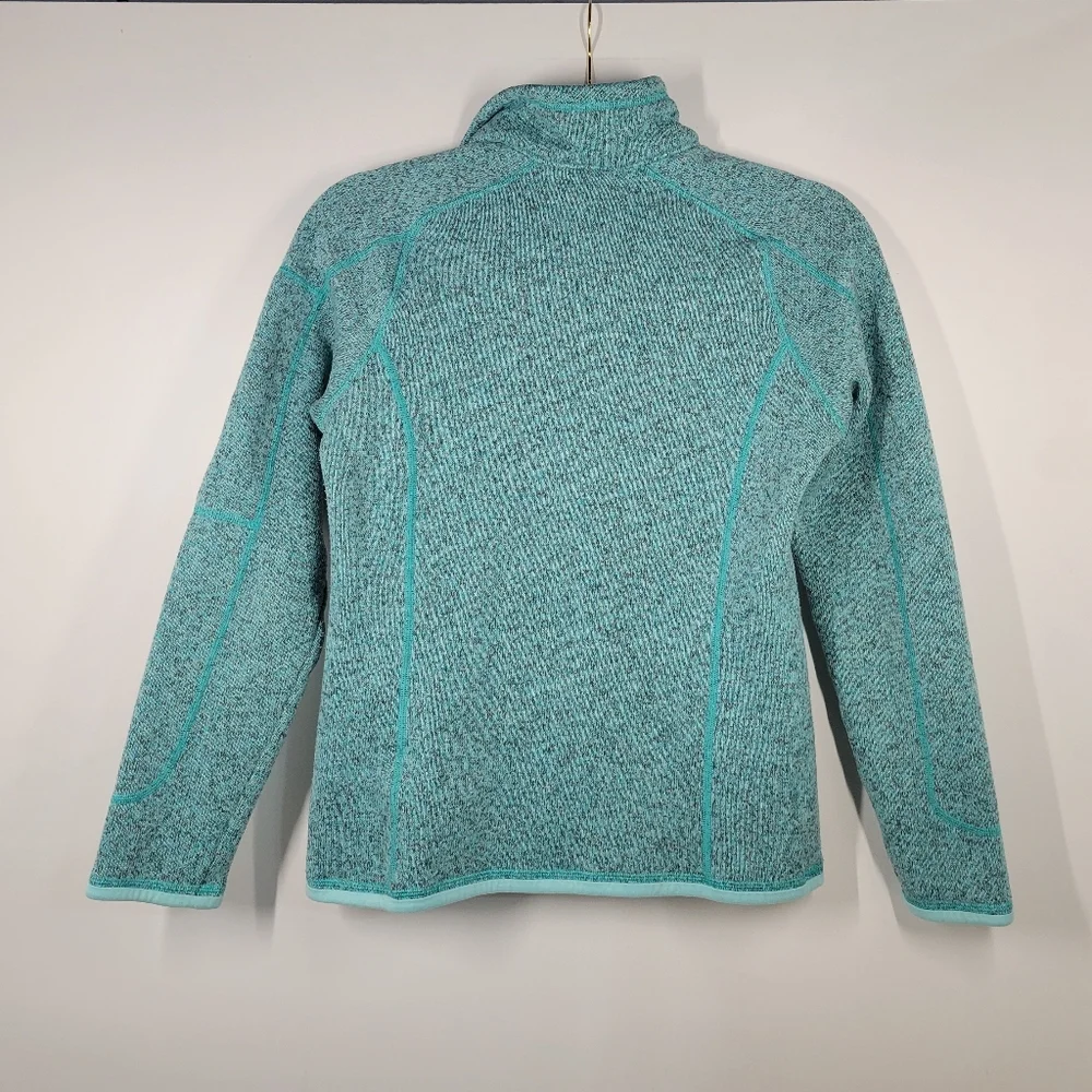 Patagonia Better Sweater Teal Blue 1/4 Zip Fleece Pull Over Jacket Women Size S - Picture 4 of 5